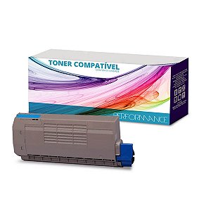 Toner Okidata C830 44059111 Ciano - C830n C810 C830dn Compatívelpara 8.000 Páginas