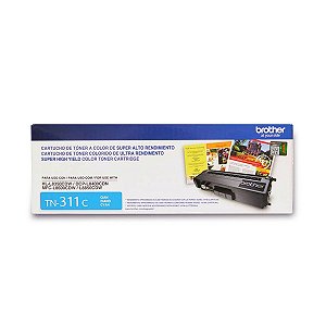 Toner Original Brother TN 311 Ciano - HL-L8350CDW L8400CDN L8850CDW L8600CDW para 1.500 cópias