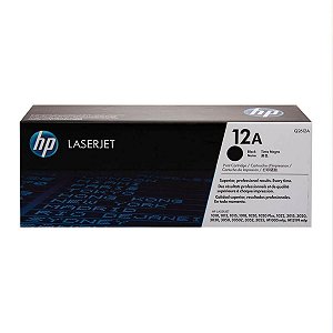 Toner Original HP 12A Q2612A - HP 1020 1018 3050 1010 1015 M1319F 1022 M1005 para 2.000 Cópias