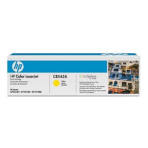 Toner Original HP CB542A Yellow 125A - HP CP1215 CM1312 CP1515 CP1510 para 1.400 impressões