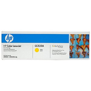 Toner Original HP CC532A 304A Yellow - HP CP2025 CM2320NF CM2320 CP2025DN para 2.800 cópias