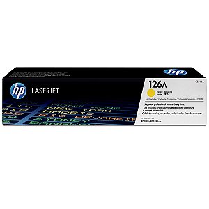 Toner Original HP CP1025 M175 CP1025NW M175A M175NW - HP 126A CE312A Yellow para 1.000 cópias