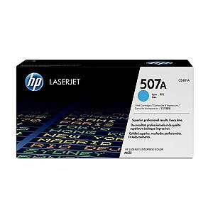 Toner Original HP M551 M551DN M570 M500 - HP CE401A 507A Ciano para 6.000 cópias