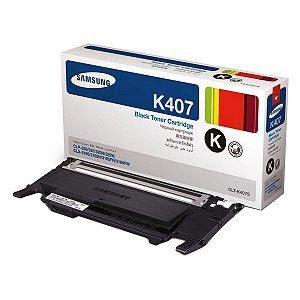 Toner Original Samsung CLT-K407S Preto - CLP-325 CLX-3185N CLP-325W CLX-3185FW CLX-3185 CLP-320 para 1.500 páginas