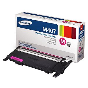 Toner Original Samsung CLT-M407S Magenta - CLP-325 CLX-3185N CLP-325W CLX-3185FW CLX-3185 CLP-320 para 1.000 páginas