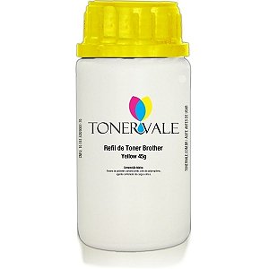 Toner Refil Brother TN221Y TN225Y Yellow - MFC 9330CDW HL 3140CW DCP 9020CDN de 45g