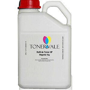 Toner Refil HP 307A CE743A Magenta - HP CP5225 CP5225DN CP5225N de 1kg