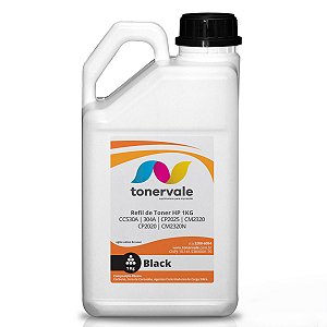 Toner Refil HP CC530A 304A Black - HP CP2025, CM2320, CP2025DN, CM2320NF de 1Kg