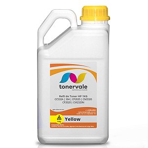 Toner Refil HP CC532A 304A Yellow - HP CP2025, CM2320, CP2025DN, CM2320NF de 1Kg