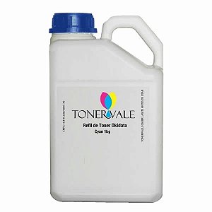 Toner Refil Okidata C331DN C331 - 44469703 Ciano de 1Kg