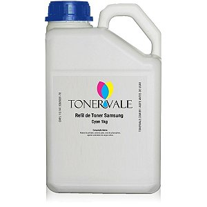 Toner Refil Samsung CLT-C406S Ciano - CLP-365W CLX-3305FW CLX-3305, CLP-365 de 1Kg