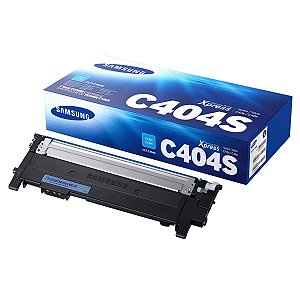 Toner Samsung CLT-C404S Ciano - SL-C430 SL-C480 SL-C430W SL-C480W SL-C480FW Original para 1.000 impressões