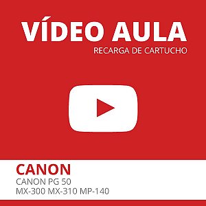 Video Aula - Recarga Expressa de Cartucho Canon PG 50 - MX-300 MX-310 MP-140 Black