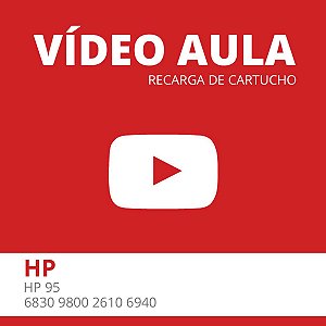 Video Aula - Recarga Expressa de Cartucho HP 95 - HP 6830 9800 2610 6940 Color