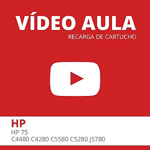 Video Aula - Recarga Expressa de HP 75 - HP C4480 C4280 C5580 C5280 J5780 Color