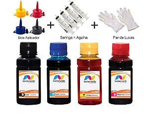 Kit 4 Tinta Epson TX135 T135120 e CMYK de 100ml Linha Platinum