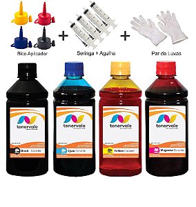 Kit 4 Tinta Epson L575 T664120 CMYK de 500ml Linha Platinum