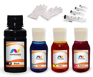 Kit 4 Tintas HP 122xl recarga econômica