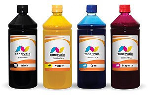 Kit 4 Tinta Sublimatica Epson L3110 L3210 T544 de 1 Litro