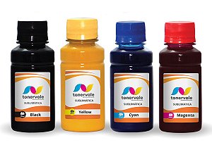 Kit 4 Tinta Sublimatica Epson L5191 L5290 T544 de 100ml