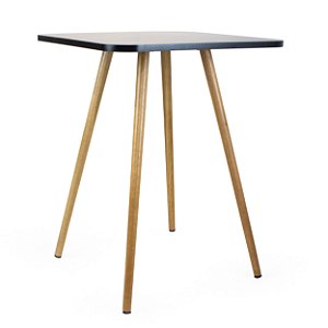Mesa Quadrada Sofia 60cm - Preto