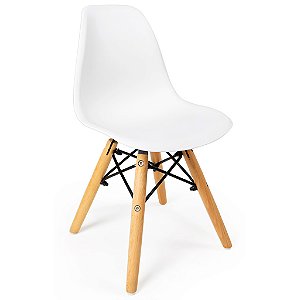 Cadeira Infantil Charles Eames Eiffel - Branco