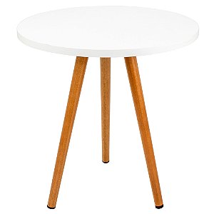 Mesa Redonda Tripé 50cm - Branco