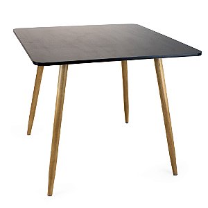 Mesa Quadrada Sofia 90cm - Preto