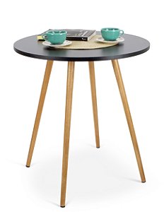 Mesa Redonda Sofia 60cm - Preto