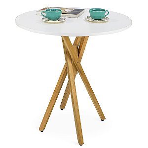 Mesa Redonda Bistrô 70cm - Branco