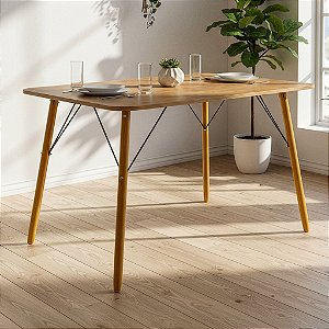 Mesa de Jantar Eiffel 120x80 - Louro Freijó