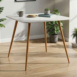 Mesa Quadrada Sofia 80cm - Branco