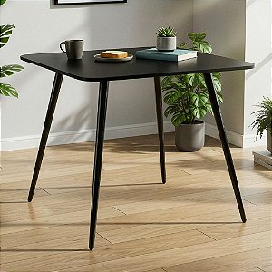 Mesa Quadrada Sofia 90cm - All Black