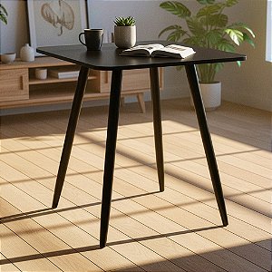 Mesa Quadrada Sofia 70cm - All Black
