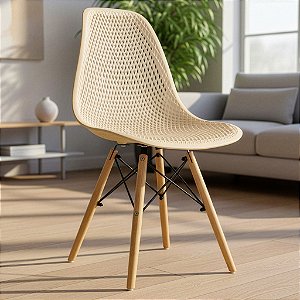 Cadeira Charles Eames Eloá - Nude