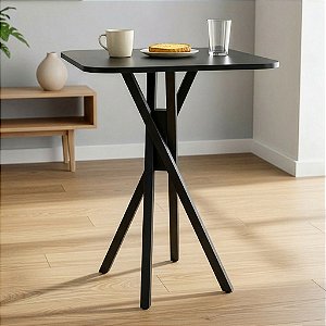 Mesa Quadrada Bistrô 50cm - All Black