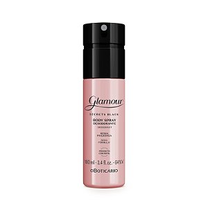 Body Spray Desodorante Glamour Secrets Black - 100ml