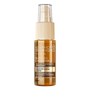 Advance Techniques Argan + Côco Nutrição Completa Óleo de Tratamento Hidratante - 30ml