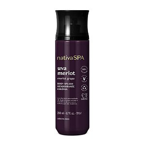 Body Splash Desodorante Colônia Nativa SPA Uva Merlot 200ml