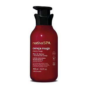 Loção Aveludada Corporal Nativa SPA Cereja Rouge 400ml