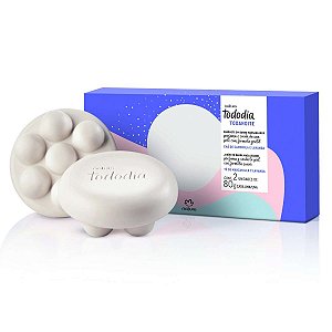 Sabonete em Barra Puro Vegetal Massageador Tododia Todanoite Chá de Camomila e Lavanda - 2 un x 80g