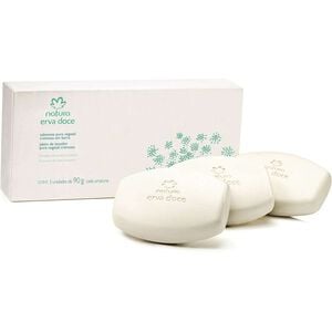 Sabonete em Barra Puro Vegetal Cremoso Erva Doce - 3x90g