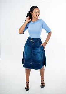 Saia Jeans Godê REF 054