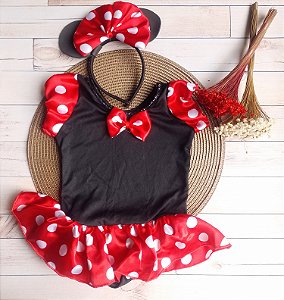Vestido Fantasia Bebê Minnie