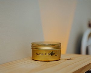 Vela aromática capim-limão 90g pocket | bemthivi