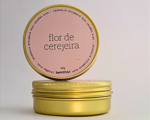 Vela aromática flor de cerejeira 50g pocket | bemthivi