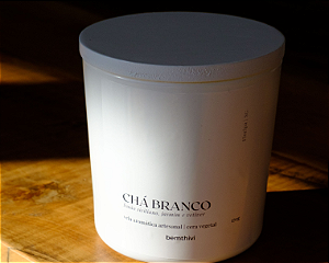 Vela aromática chá branco 170g linha elegance|bemthivi