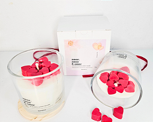 Vela aromática amor, amor &amor 170g especial amor |bemthivi