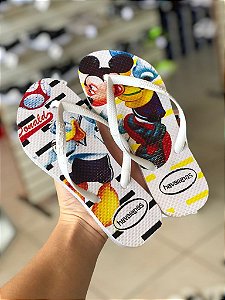 Chinelo Mickey e Pato Donald