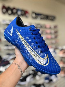 Chuteira Society Azul